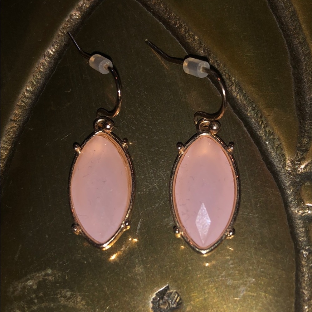 Blush dangle earrings